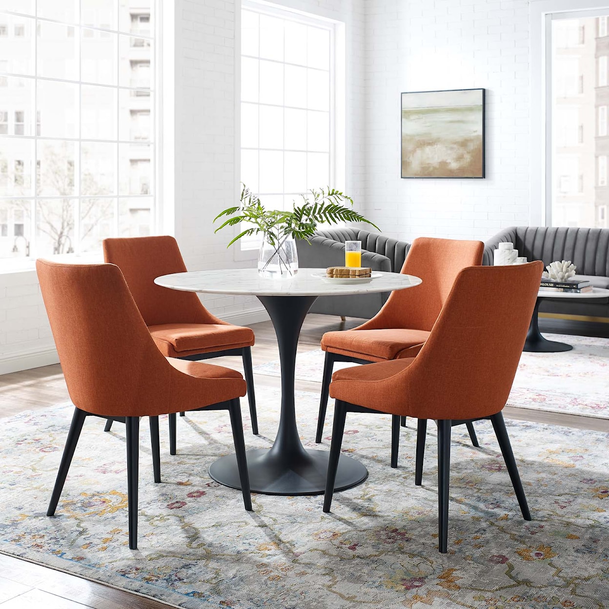 Modway Lippa 40" Round Dining Table