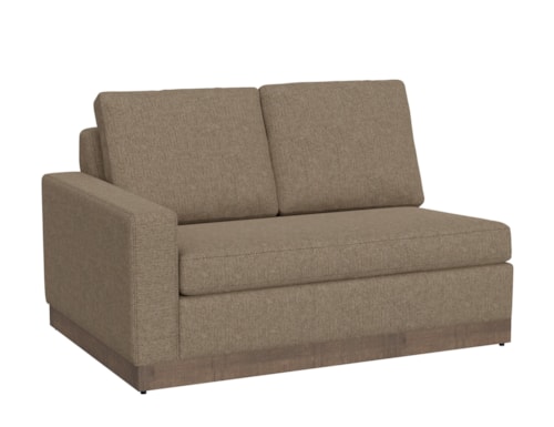 Wooden Frame & Base, Sectional Left-Arm Loveseat