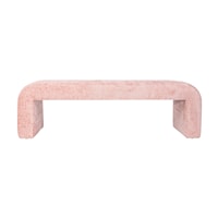 Sophia Casual Large Upholstered Accent Bench - Pink