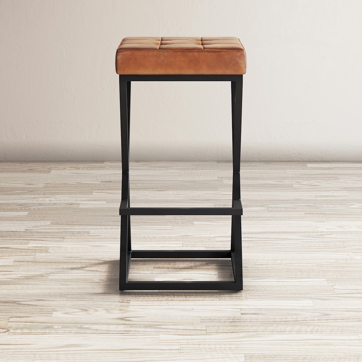 Jofran Global Archive Leather Stool