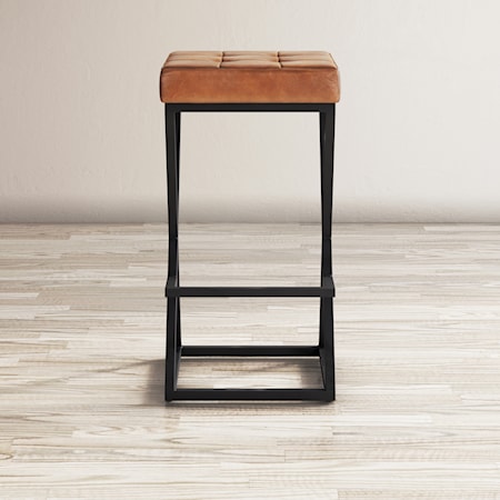 Darden Leather Stool