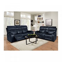 Transitional 2-Piece Layflat Reclining Living Room Set