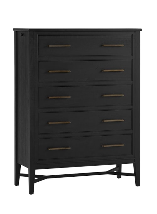 Transitional 5-Drawer Bedroom Chest with Felt and Cedar Lined Drawers