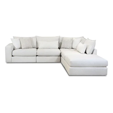 Contemporary Modular Sectional with Chaise