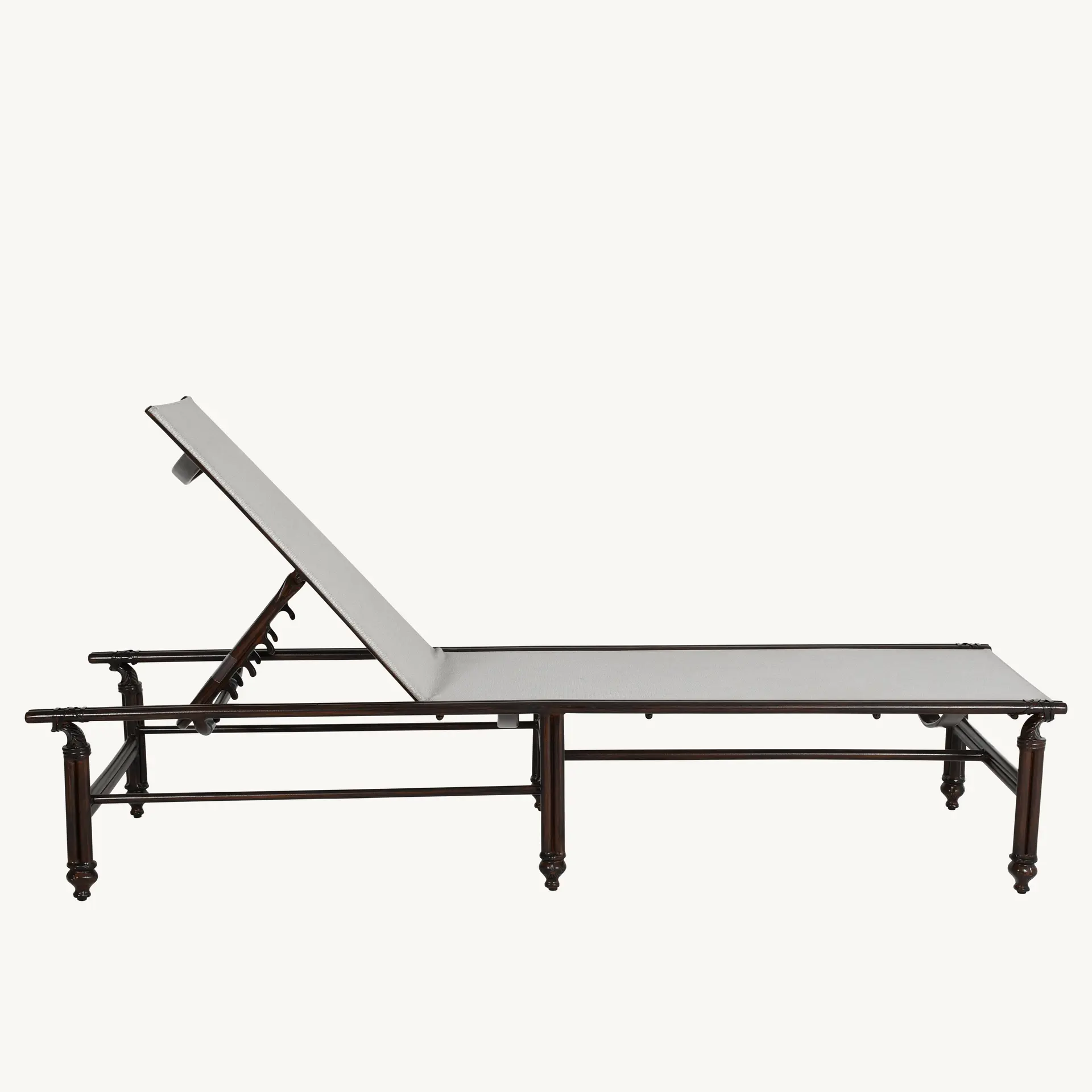 Armless Adjustable Sling Chaise Lounge