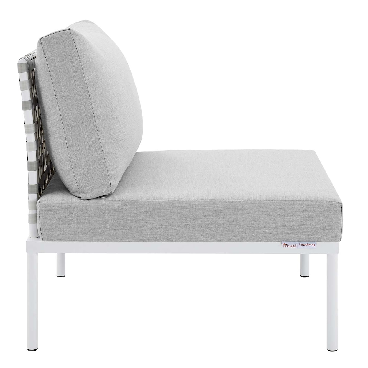 Modway Harmony Outdoor Aluminum Armless Chair