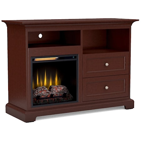 Transitional 46" Customizable Fireplace TV Console