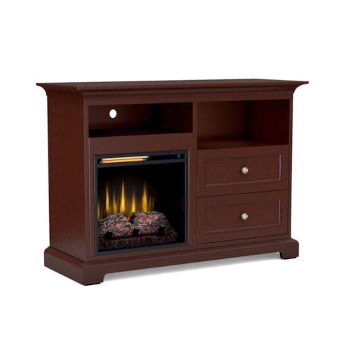 Transitional 46" Customizable Fireplace TV Console