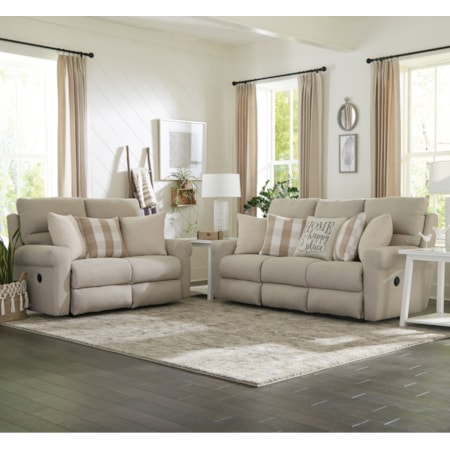 2-Piece Power Reclining Living Room Set