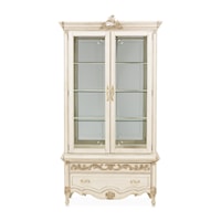 Traditional Curio Cabinet with LED Lighting