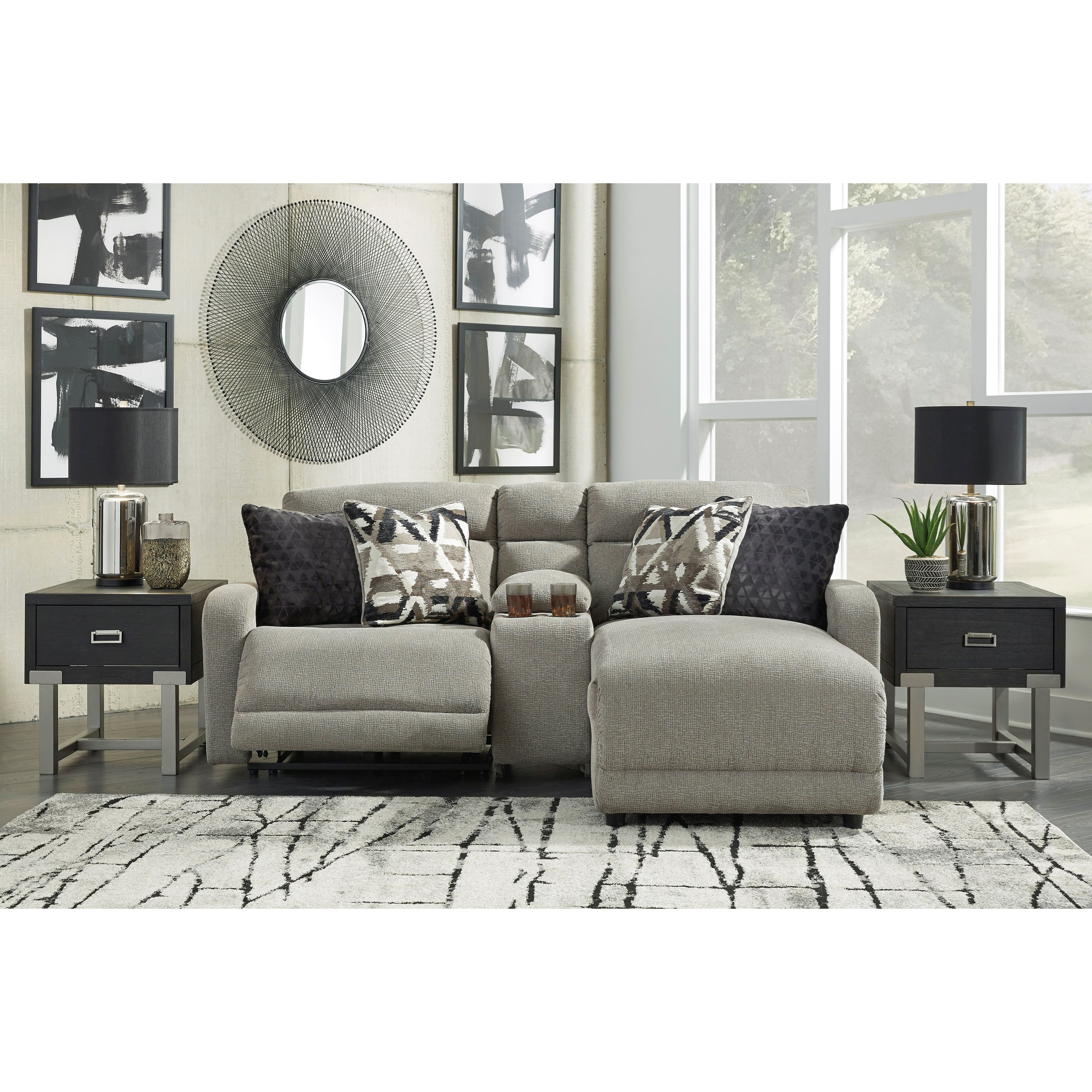 3-Piece Power Recl Sectional with Chaise