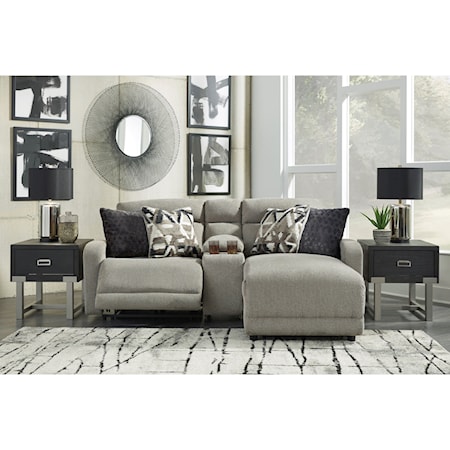 3-Piece Power Recl Sectional with Chaise