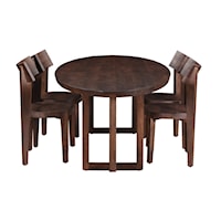 Transitional 5-Piece Dining Set