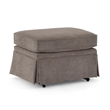 Rounded Cushioned Ottoman
