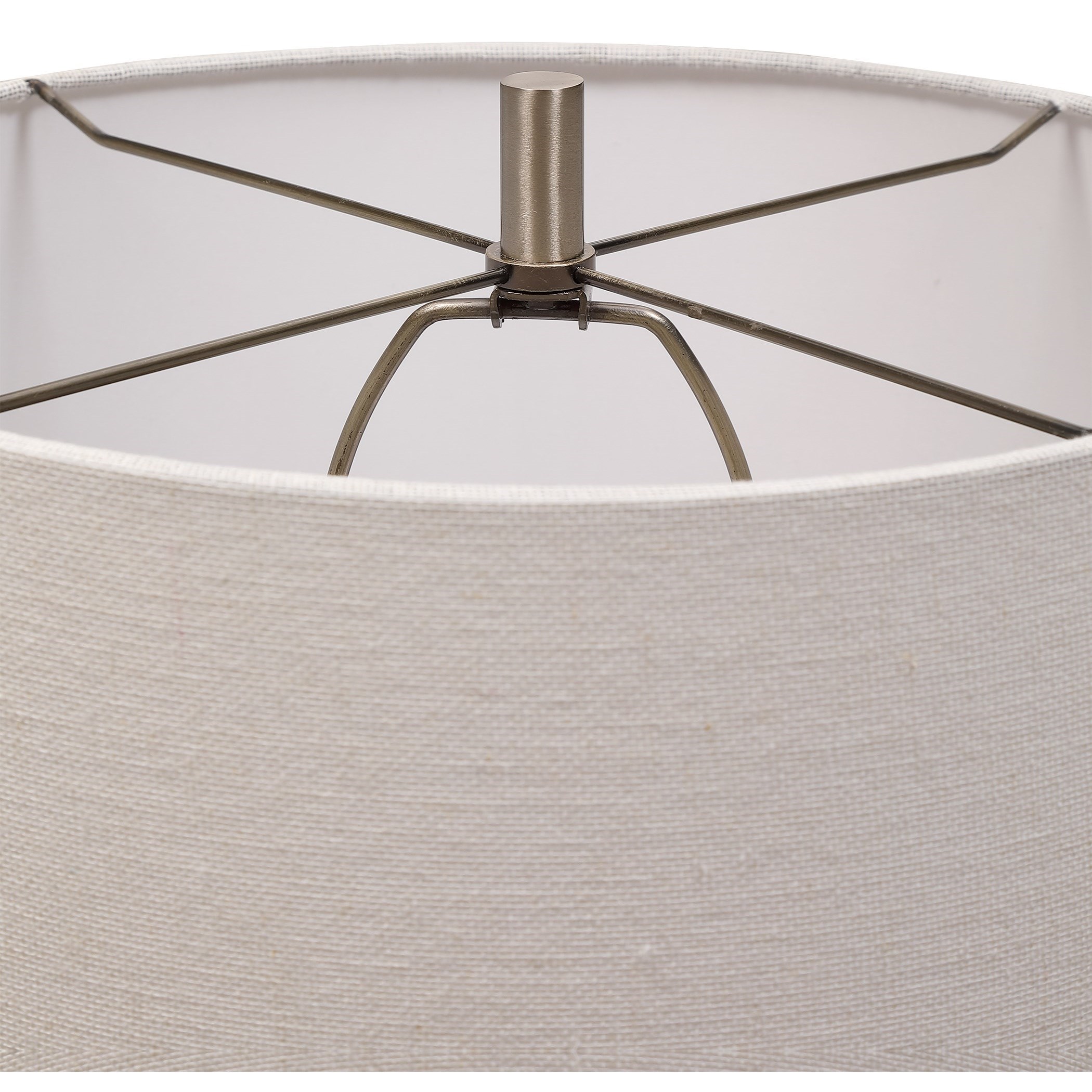 Uttermost Table Lamps White Crackle Table Lamp