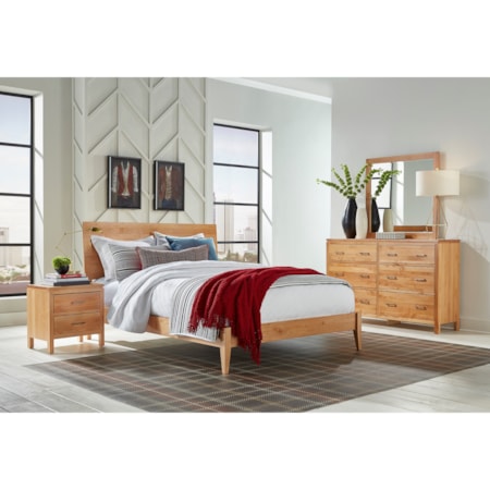 Generations Full Modern Platform Bed