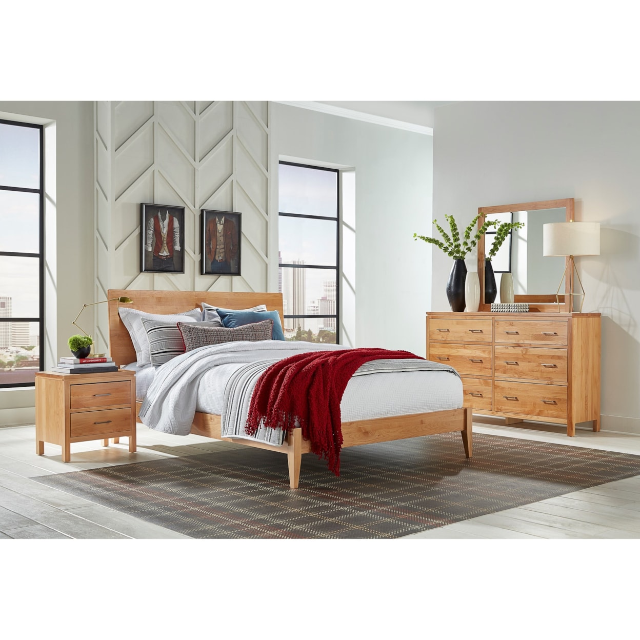 Archbold Furniture 2 West Generations Full Modern Platform Bed