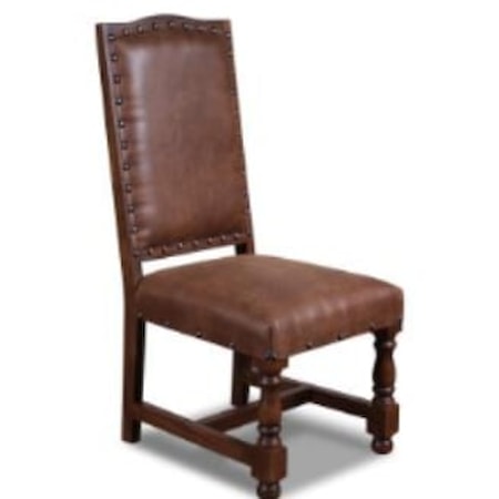 Tall Back Upholstered Side Chair