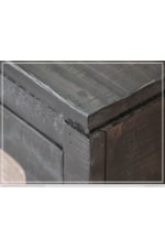 International Furniture Direct Cosalá Rustic Black 2-Door Buffet with Storage