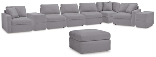 8-Piece Sectional And Ottoman