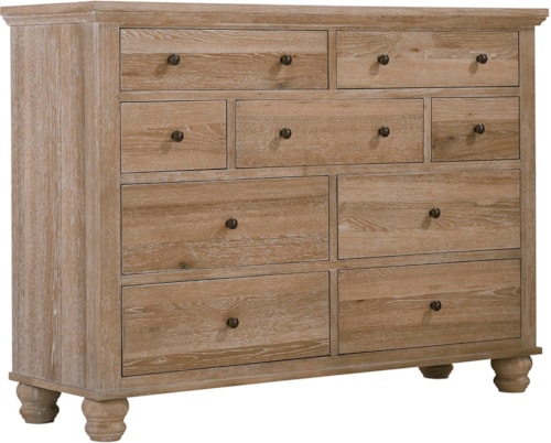 Transitional 9-Drawer Chesser