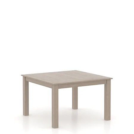 Transitional Customizable Square Table with Legs