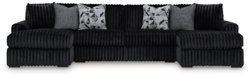 3-Piece Sectional with 2 Chaises