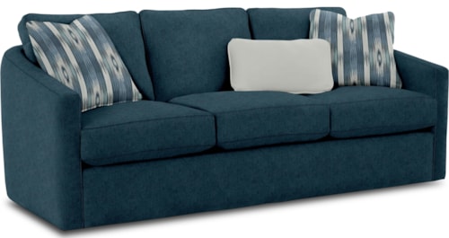 Contemporary Sofa with Track Armrests