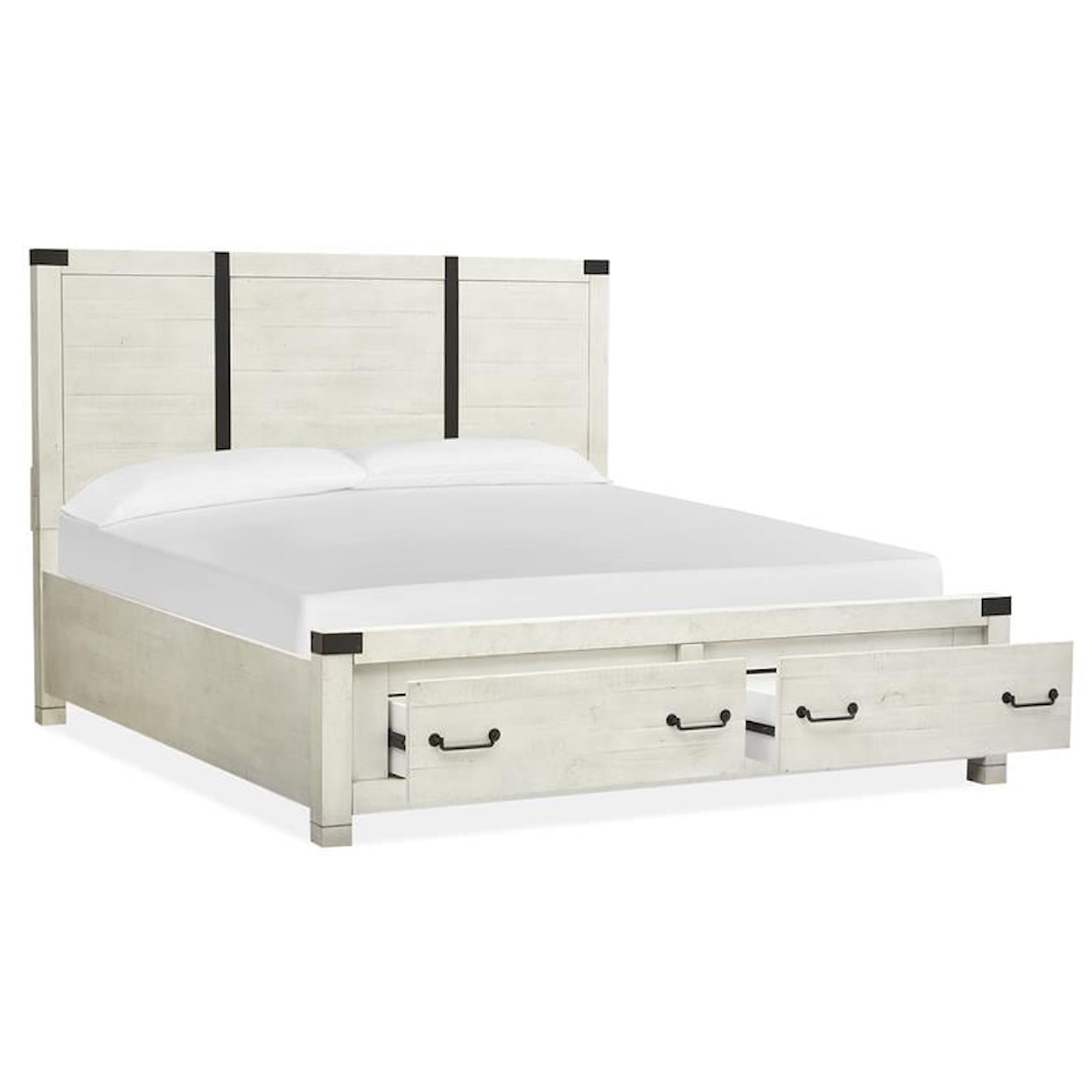 Magnussen Home Chesters Mill Bedoom King Panel Storage Bed