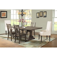 Rustic 7-Piece Dining Set