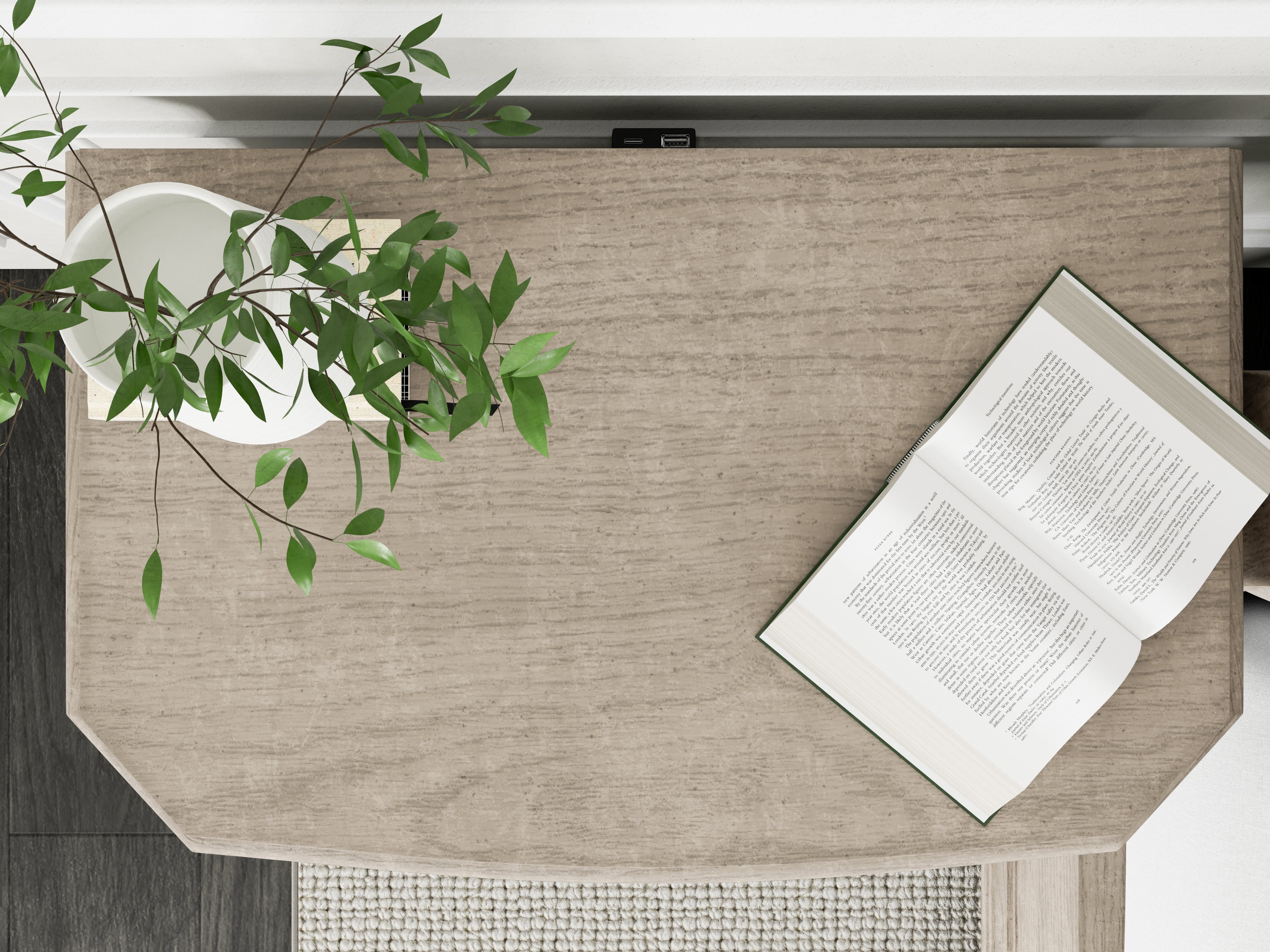 Riverside Furniture Kensington 1-Drawer Nightstand with Open Shelf