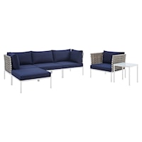 Outdoor 6-Piece Aluminum Seating Set