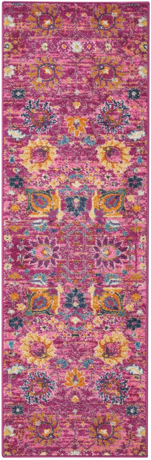 1'10" x 6' Fuchsia Runner Rug