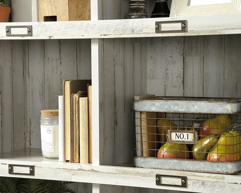 Sauder Barrister Lane 423671 Contemporary Tall Bookcase with Open