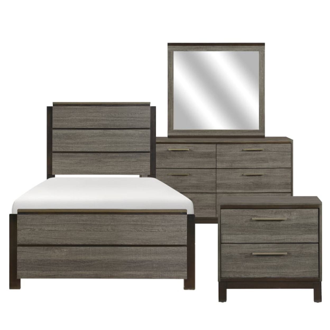 Homelegance Furniture Vestavia 4-Piece Twin Bedroom Set