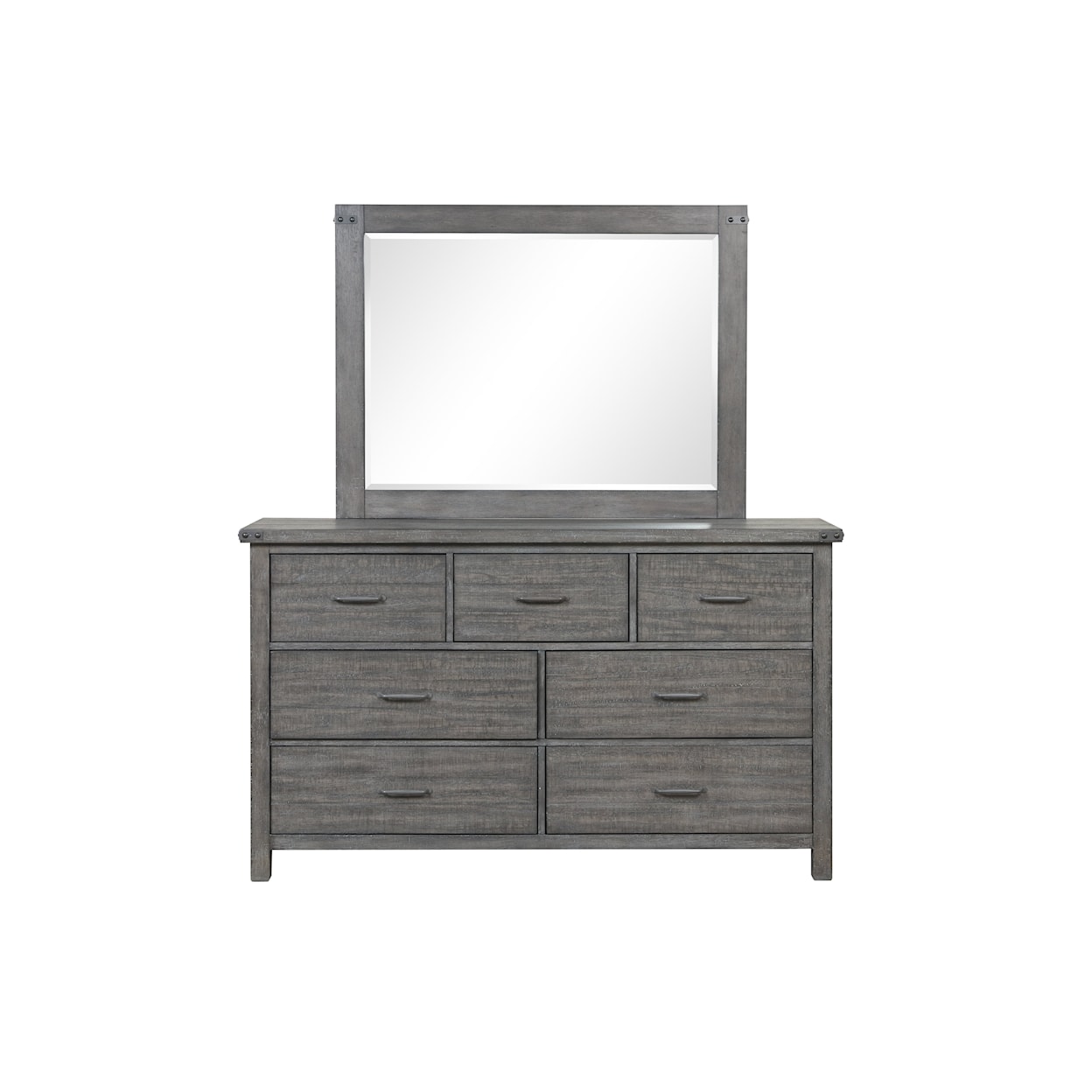 New Classic Furniture Galleon Dresser and Mirror Set