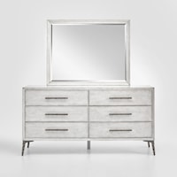 Contemporary Dresser & Mirror Set