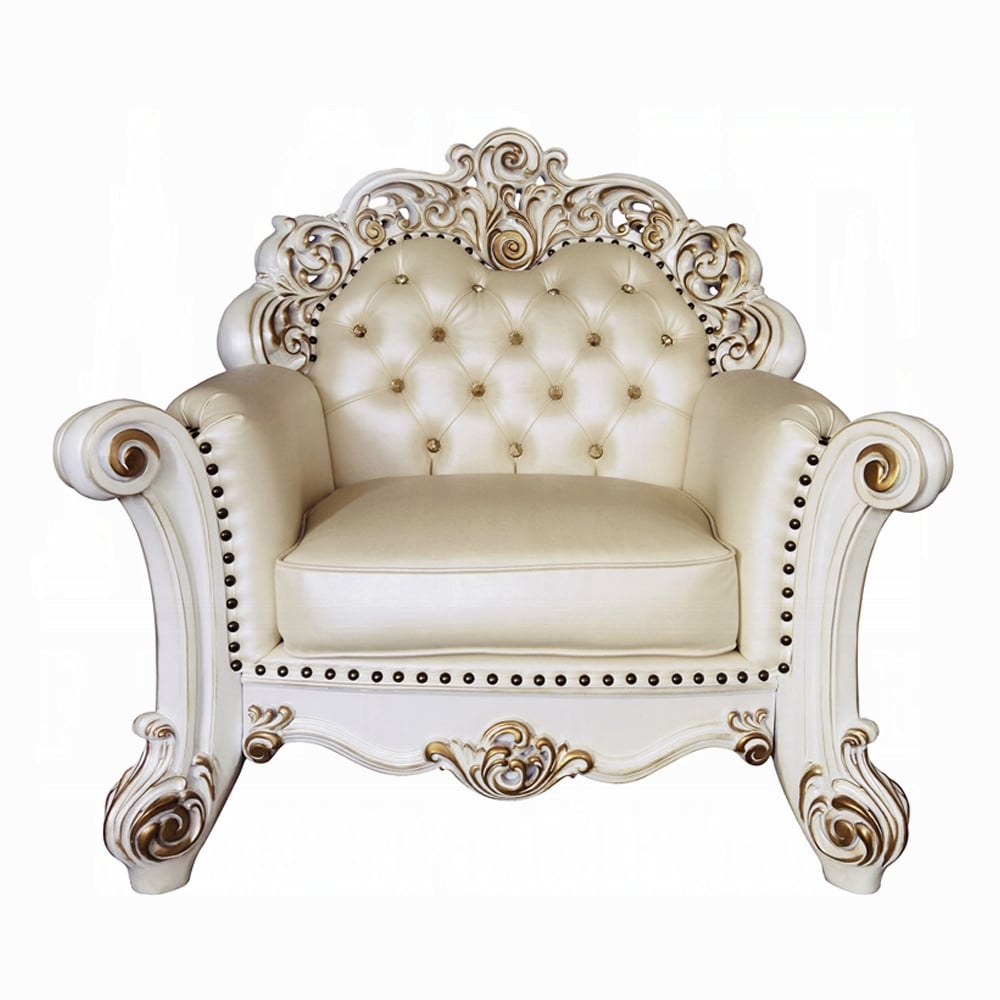 ACME Furniture Vendome Tufted Chair with Pillow