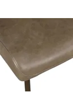 Jofran Easley Rustic Upholstered Dining Chair with Metal Legs