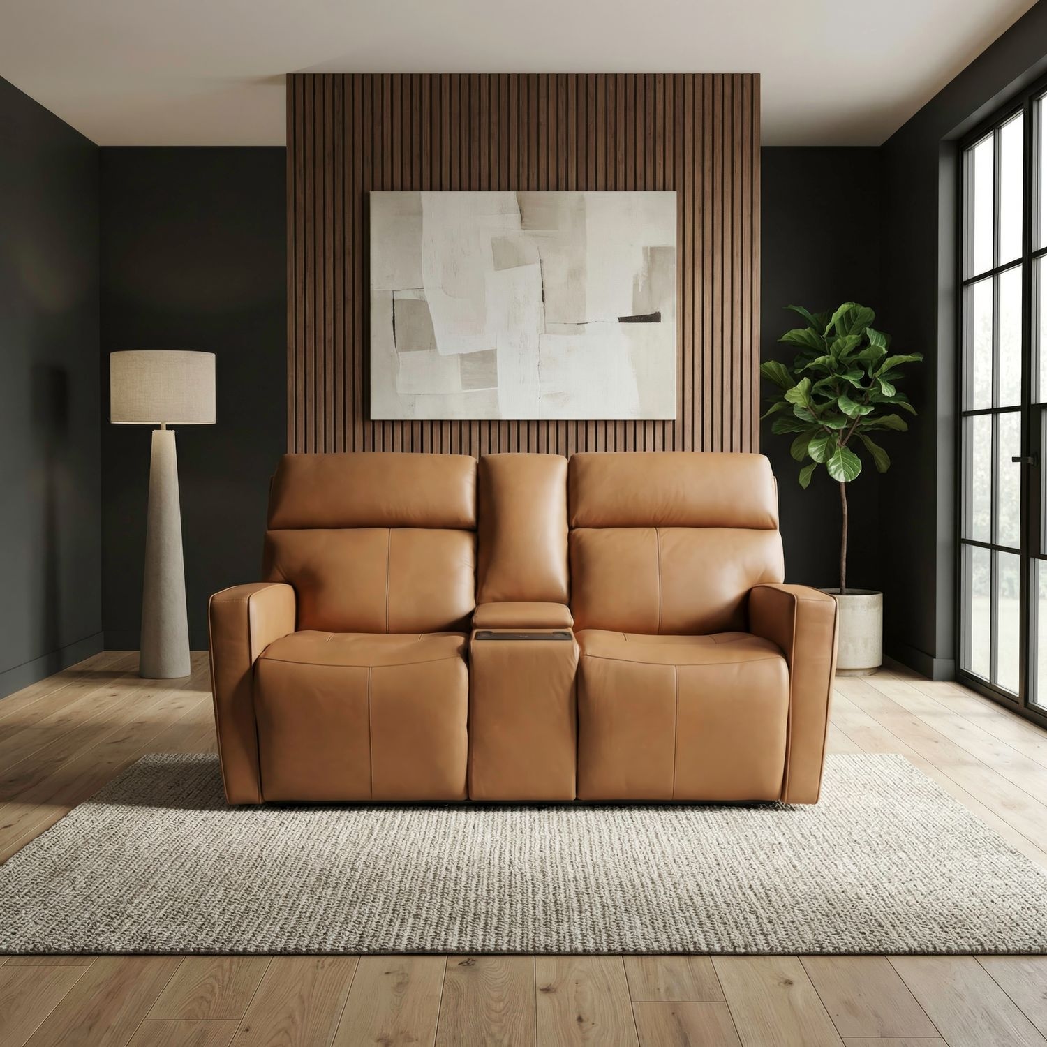 Power Reclining Loveseat w/Console