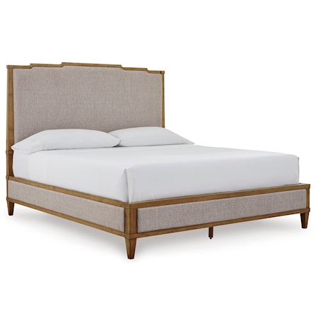 Queen Upholstered Panel Bed