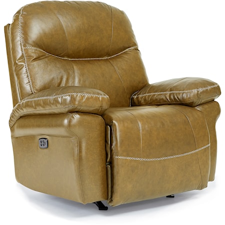 Casual Leather Space Saver Recliner