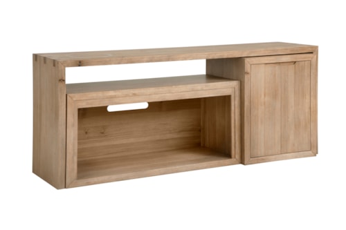 Contemporary 75" Nesting Console with Storage