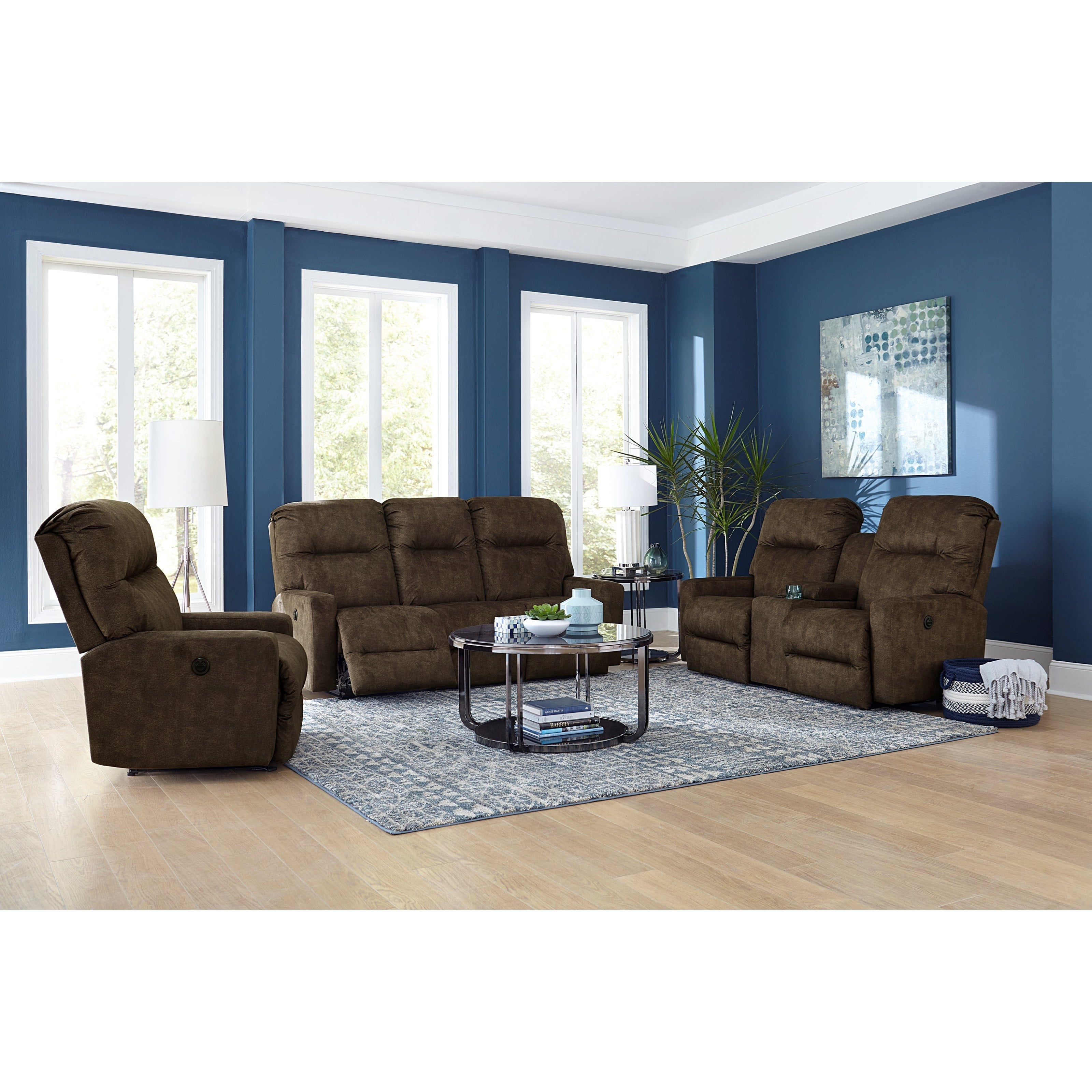 Best Home Furnishings Kenley Power Swivel Glide Recliner w/ PWR HR