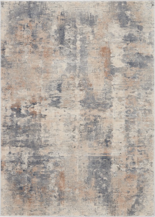 3'11" x 5'11" Beige/Grey Rectangle Rug