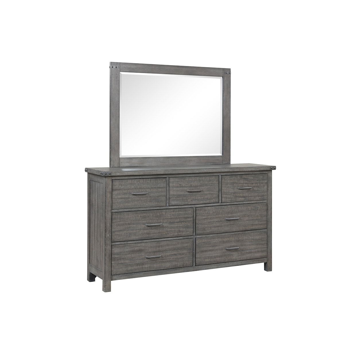 New Classic Furniture Galleon Dresser and Mirror Set