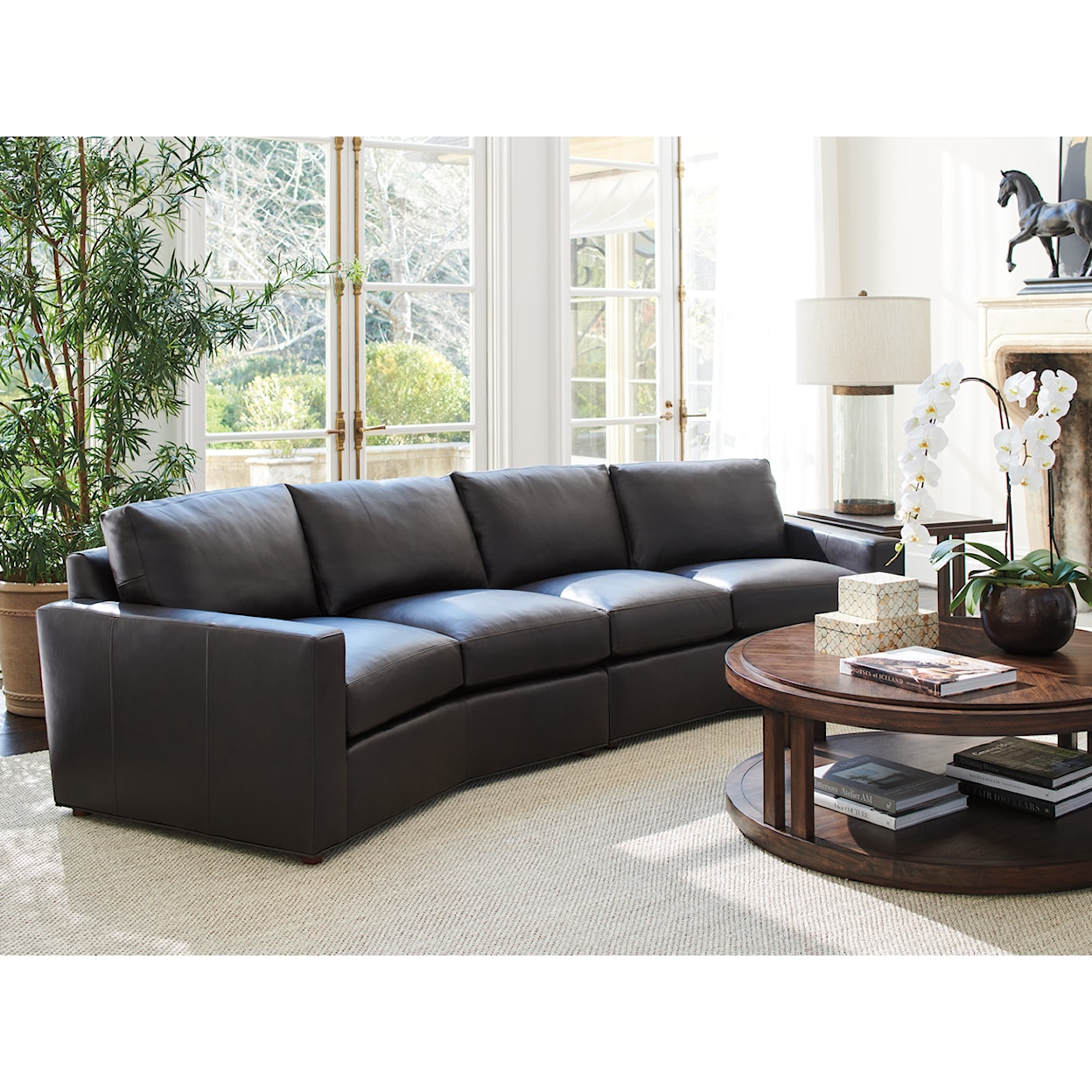 Lexington Silverado Ashbury 2-Piece Leather Sectional