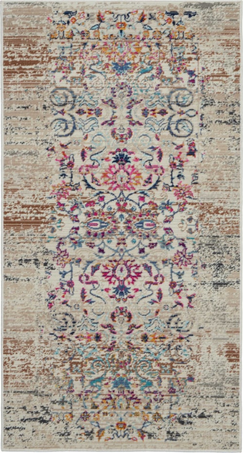 2' x 4' Ivory Rectangle Rug