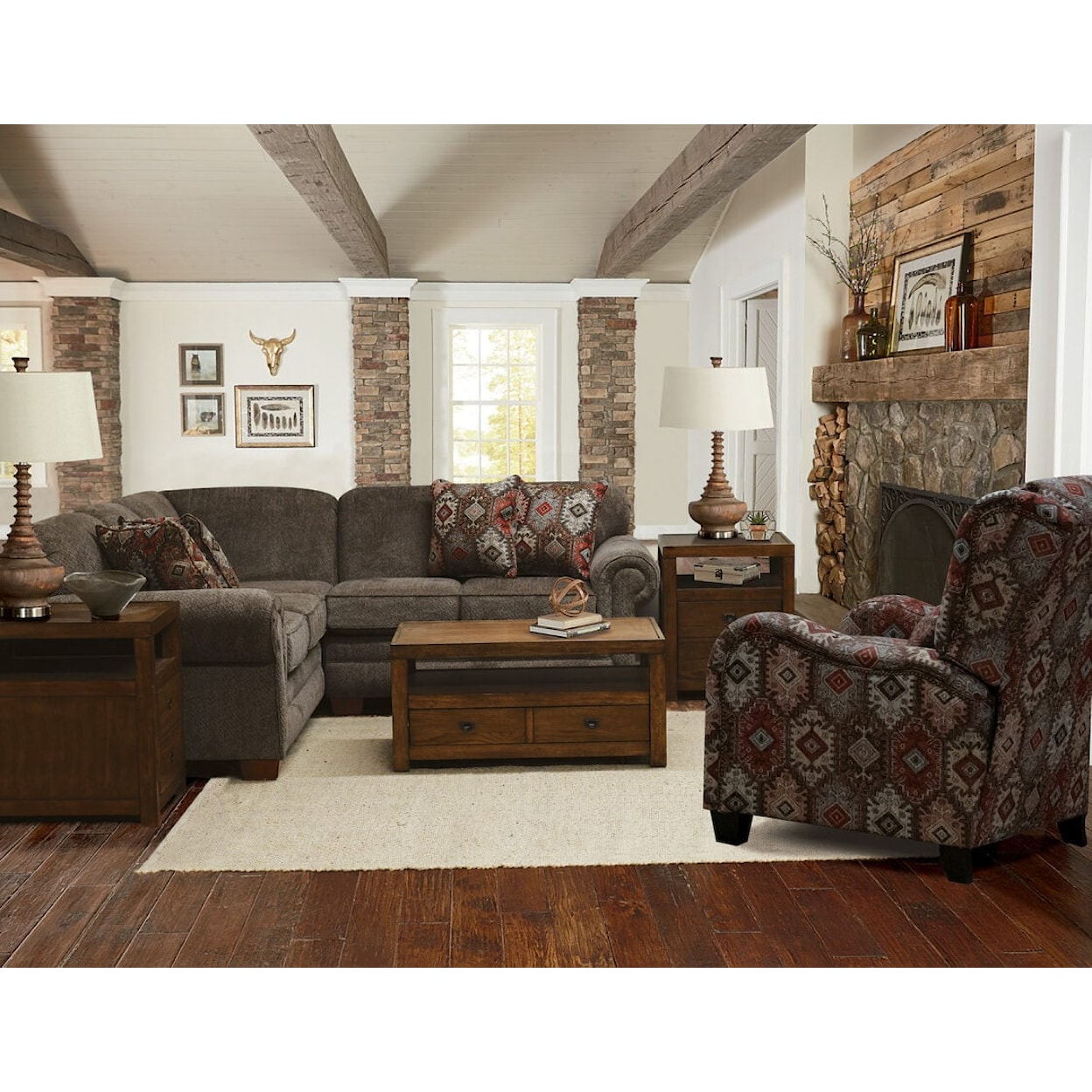 Tennessee Custom Upholstery 1430R/LSR Series 2-Piece Sectional Sofa