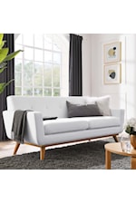 Modway Engage Left-Facing Upholstered Fabric Chaise